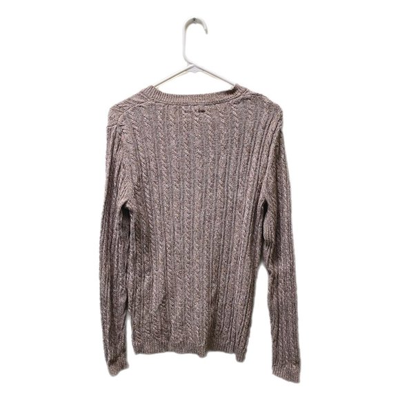 Croft & Barrow Women's Brown Cable Knit Sweater, Medium, Pre-owned - Picture 4 of 7